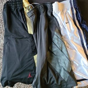Nike and Jordan brand basketball short bundle of 3